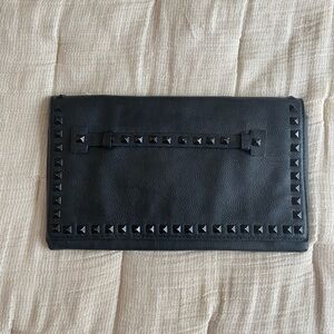 Black Studded Clutch